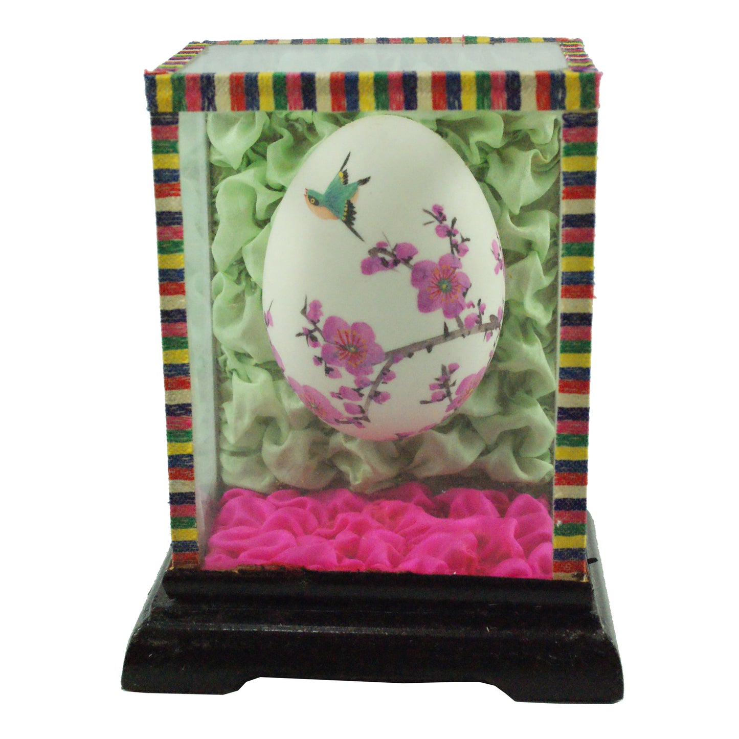 1640 - 4" Egg in Case - Blue Bird #3 - |3-8|