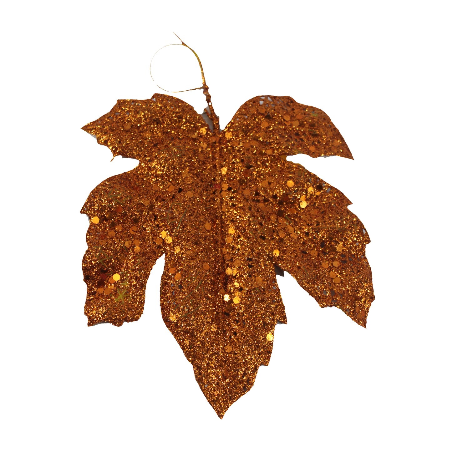 1665 - Harvest Leaf Pick Orange Sequin - Set of 2 - |Pod 1-9|