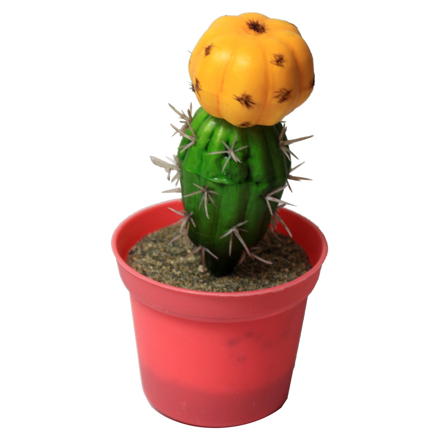 1667 - 4.5" Foam Cactus - Yellow Bloom |15-18|