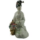 16703 - 12" White Geisha - Sit Flowers - |X-71|
