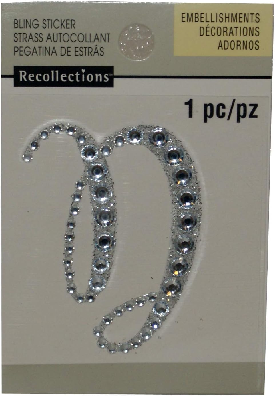 1671 - Bling Sticker Capital D - |File 24|