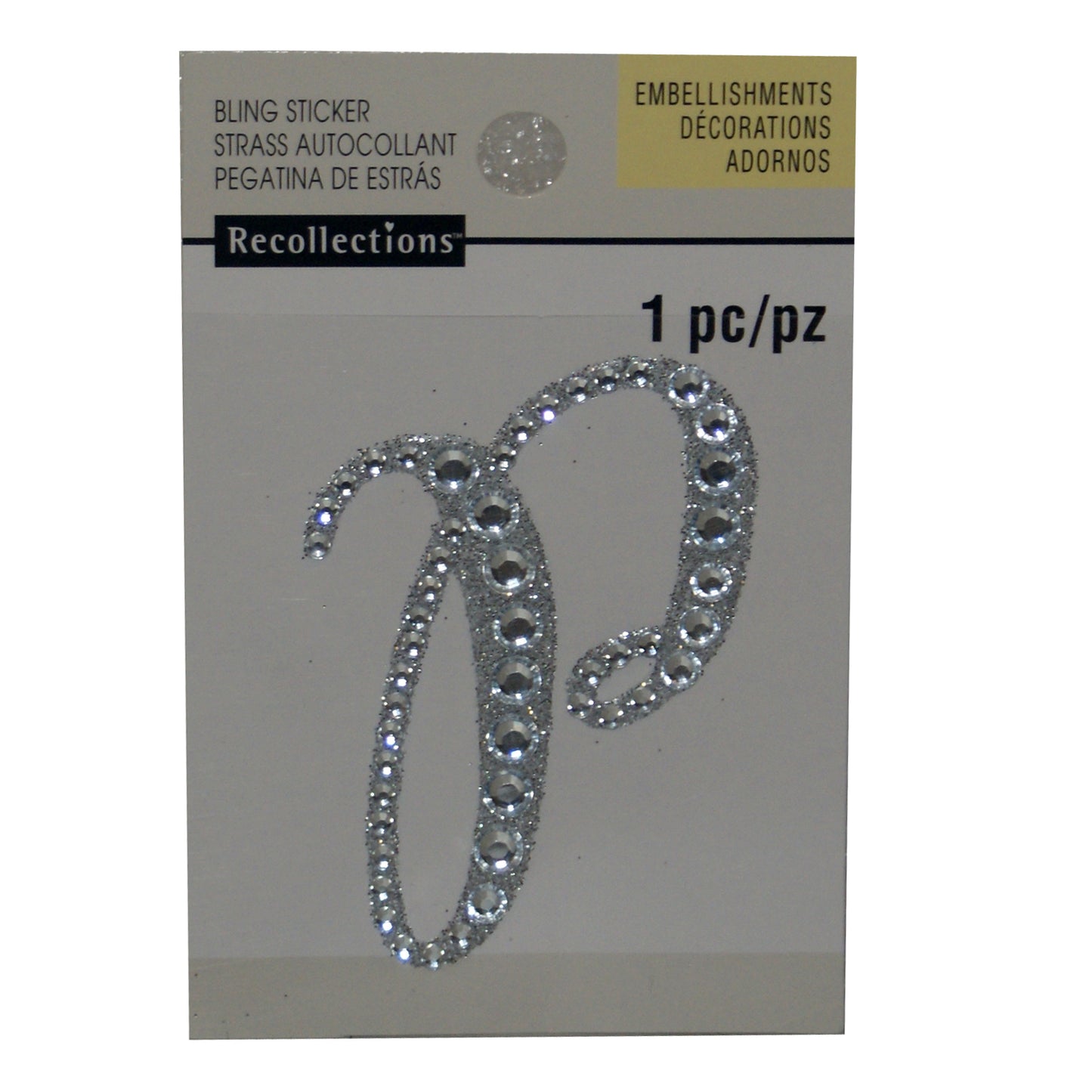 1706 - Bling Sticker Capital P - |File 26|
