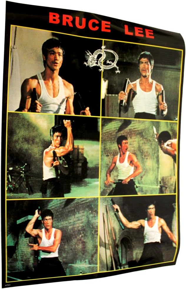 17148 - 6 Pic Nunchuck Bruce Lee Poster - |Coke Box|