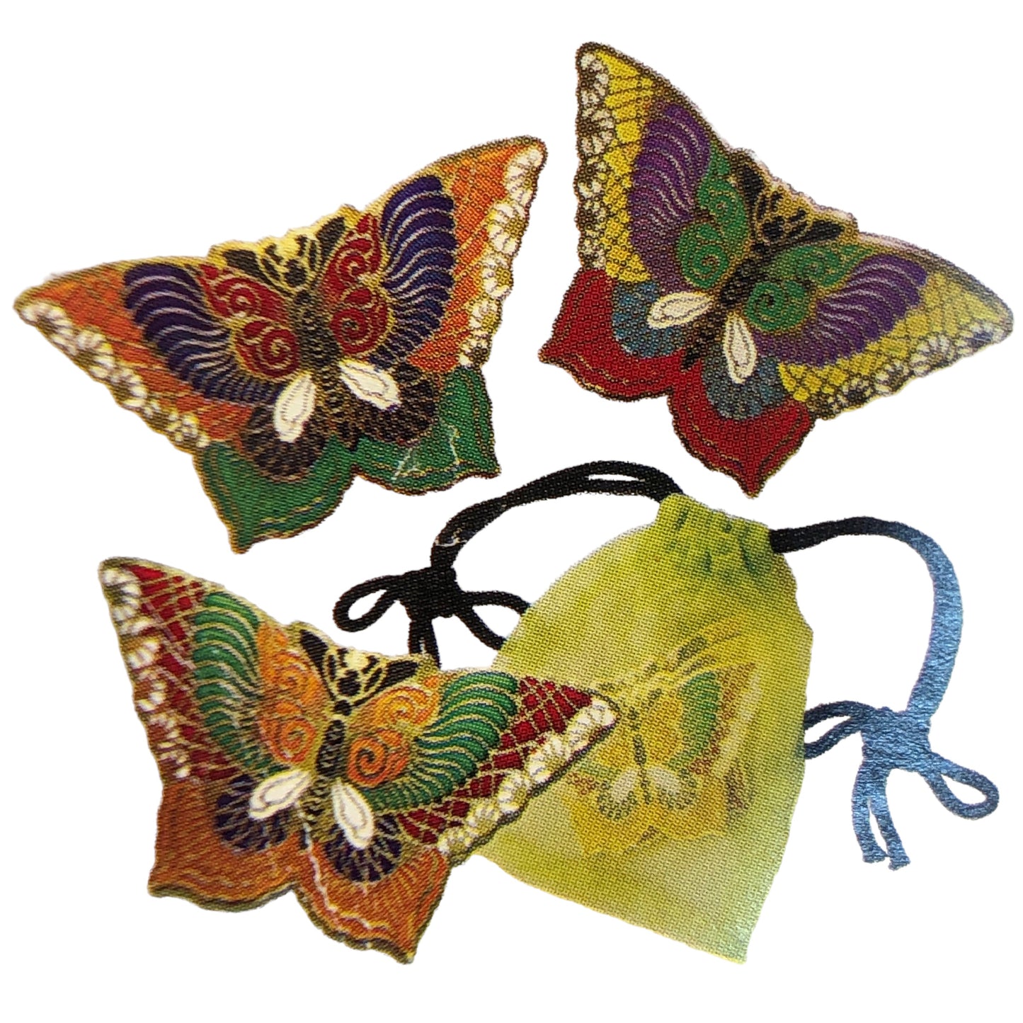 1720 - Enamel Butterfly 3" Magnets |8-6|