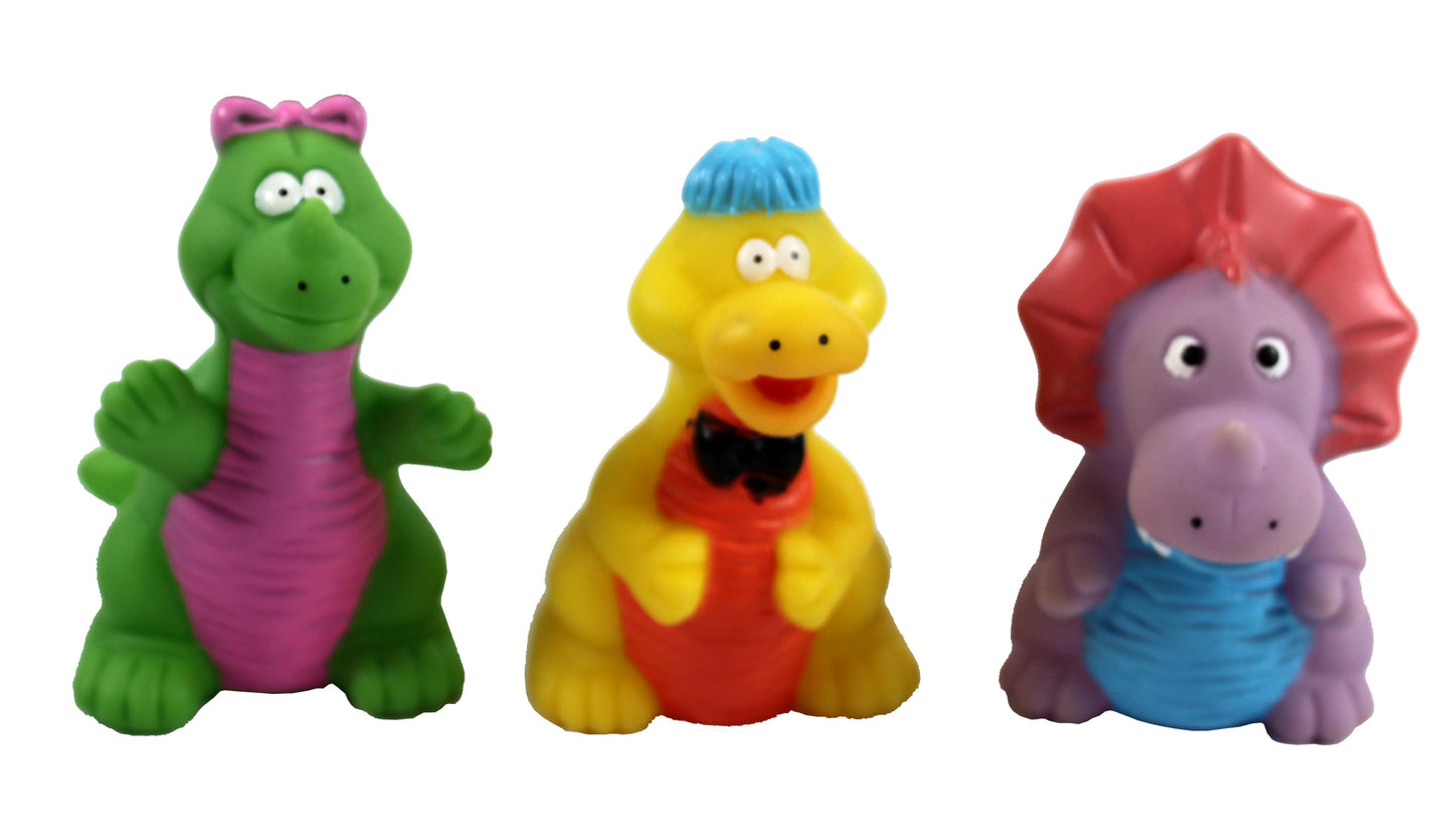 1740 - 3 pc Dinosaur Bath Toy Set - |R-42-Garage|