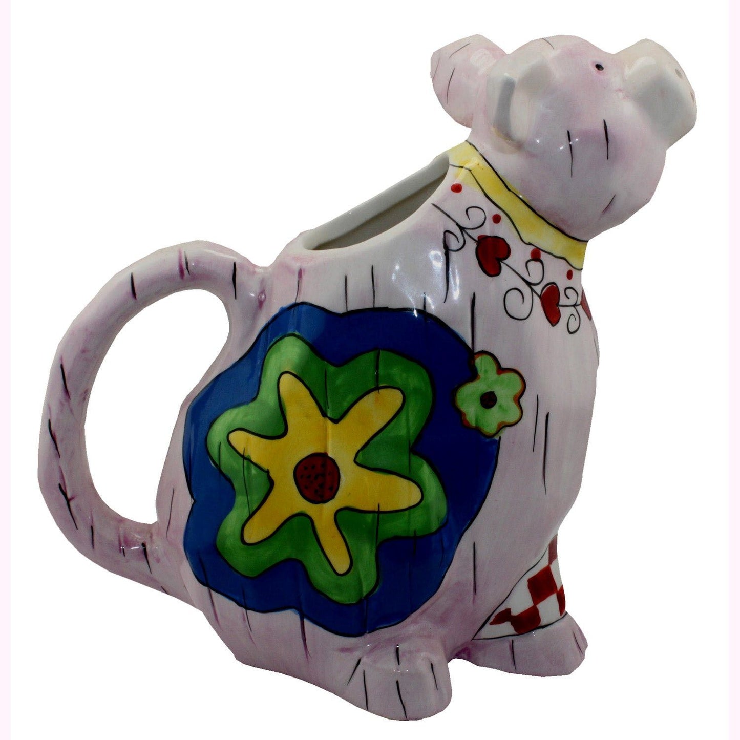 1783 - 7.5" Ceramic Pig Milk Pitcher