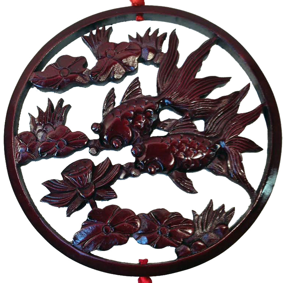 1805 - Lucky Fish Hanger Wood - |13-19| |Pod 3-27|