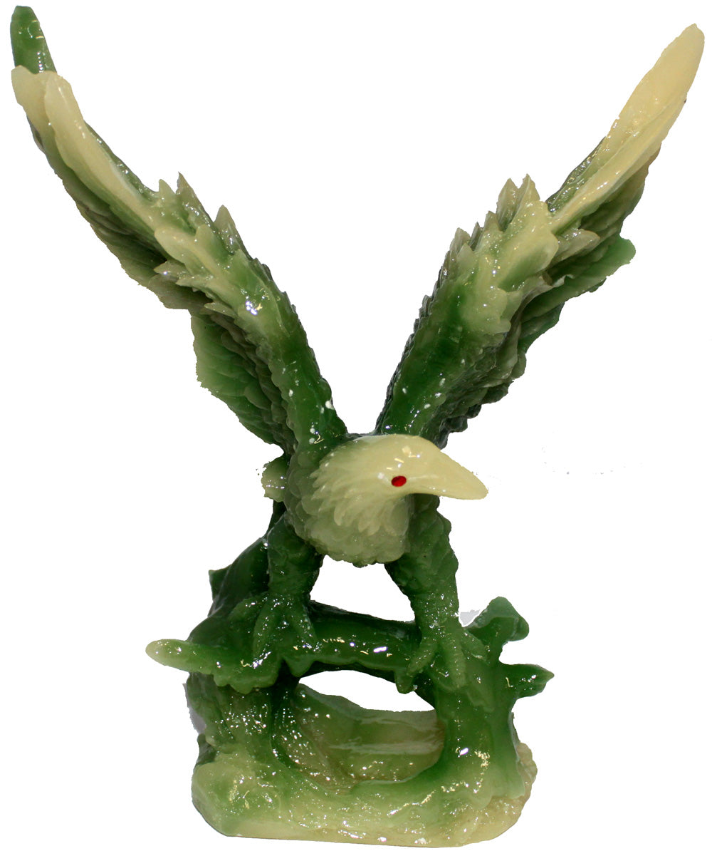 1828 - 9" Green Jade Eagle Spread Wing - |Z-61|
