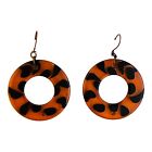 18348 - Tortoise Life Saver French Earrings - |Clear-106|
