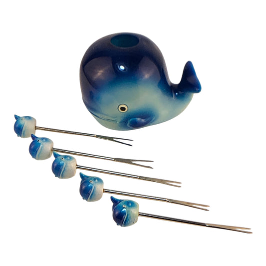 18510 - Ceramic 4" Whale Fondu Forks |2-20|