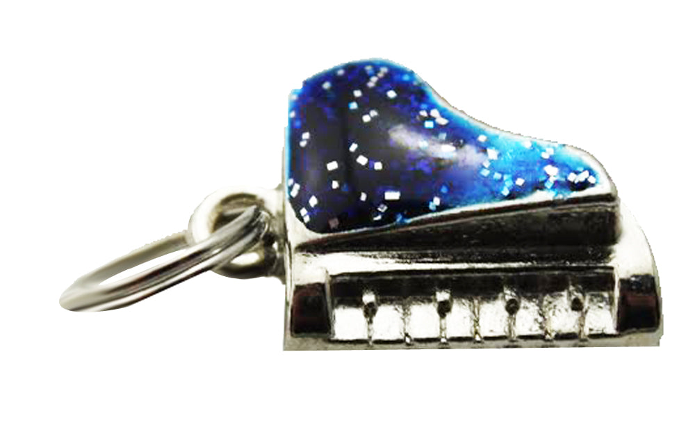1872 - Blue Enamel Piano Charm - |Clear-2|