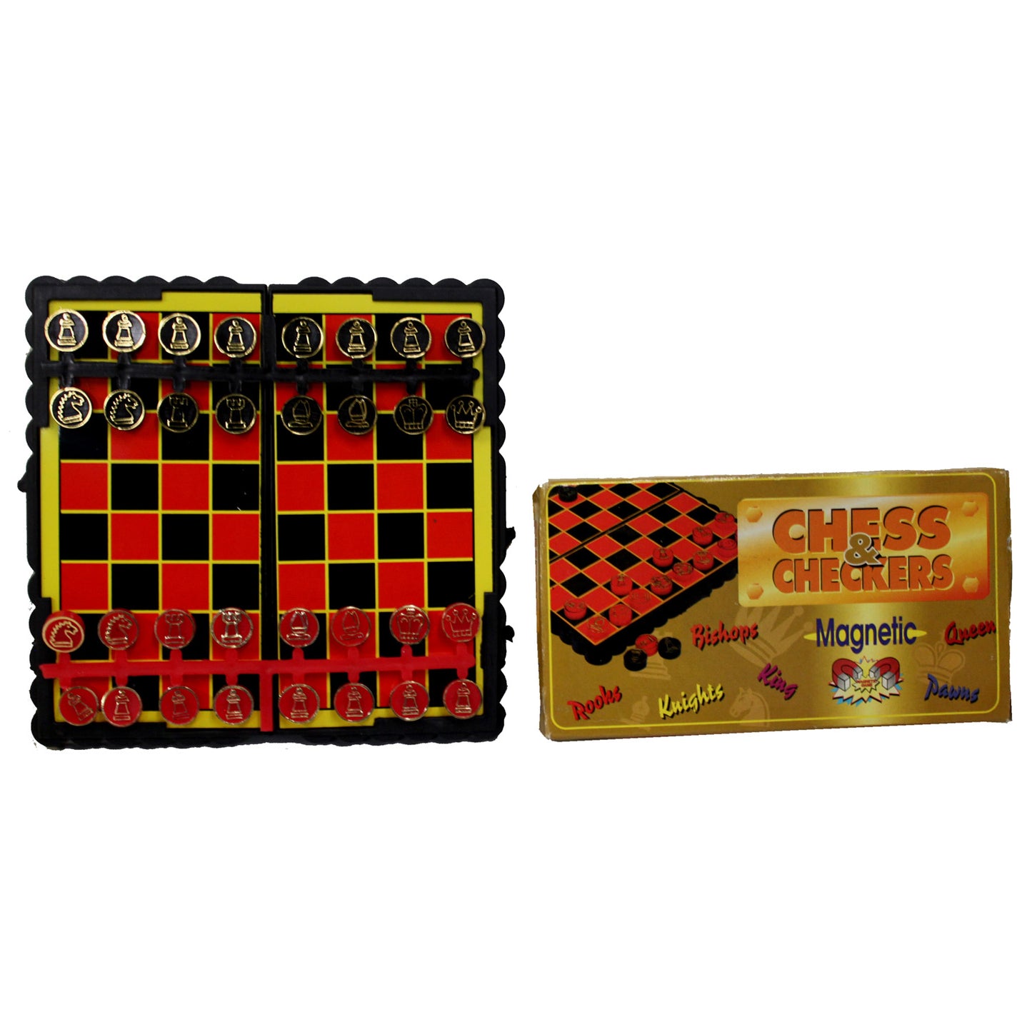 1909 - Magnetic Chess and Checkers - |S-13|