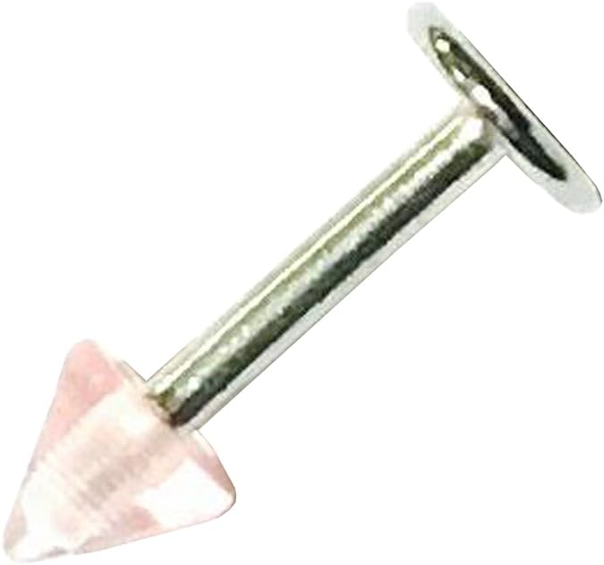 19416 - Eyebrow Straight Bar Cone Pink