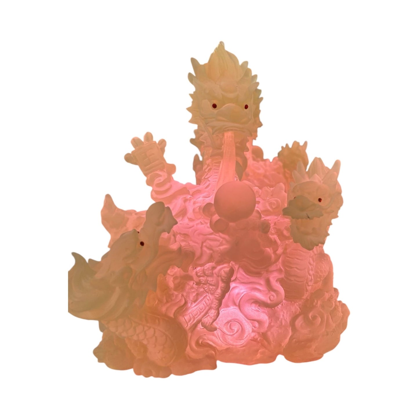 1969 - 15" Frosted Lighted Dragon in Display Case - |9-5|