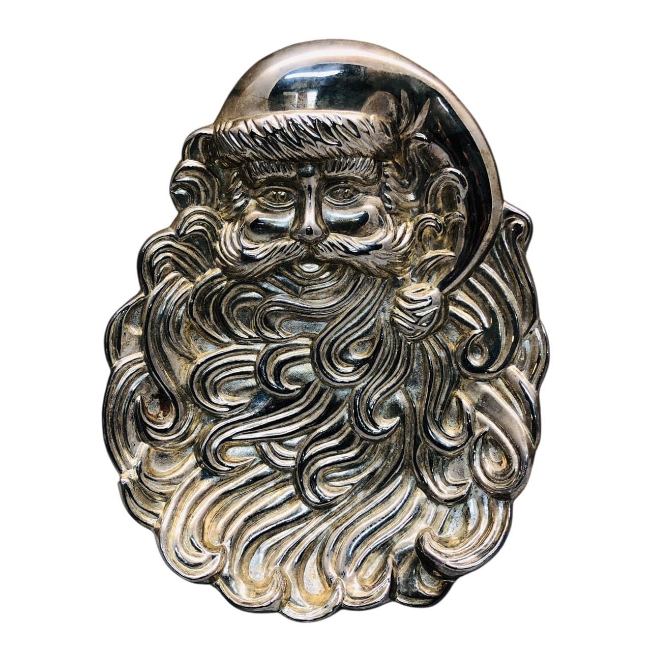 2004 - Silver Santa Dish 2004 Christmas Collectible From the International Silver Company |12-28|