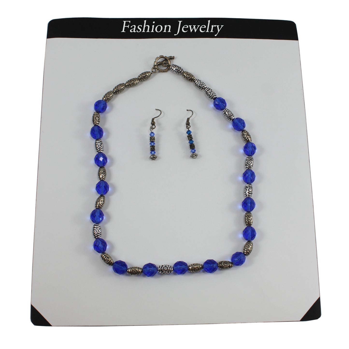 2009 - Blue & Silver Bead Necklace