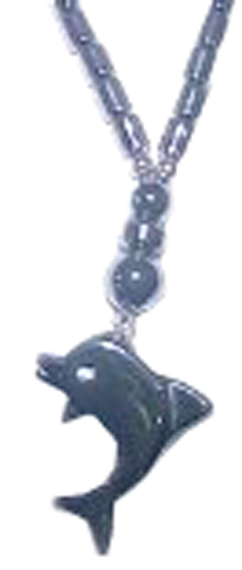 2016 - Dolphin Hematite Necklace - |Clear-38|