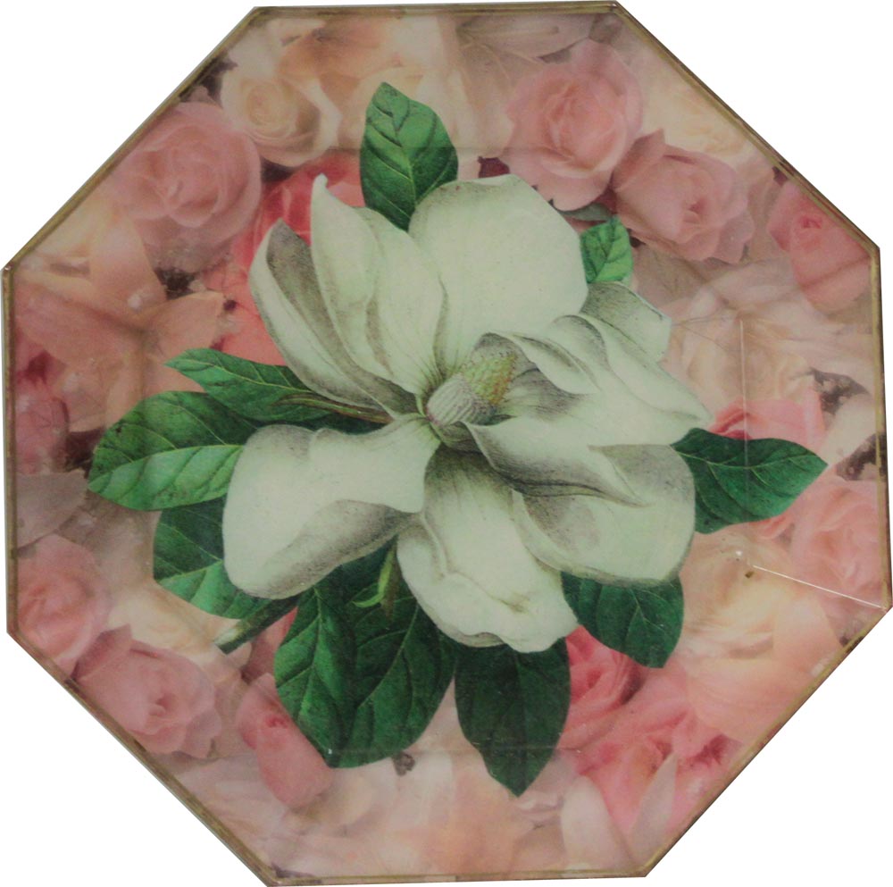 20284 - Magnolia Plate 9"X 9" |4-30|