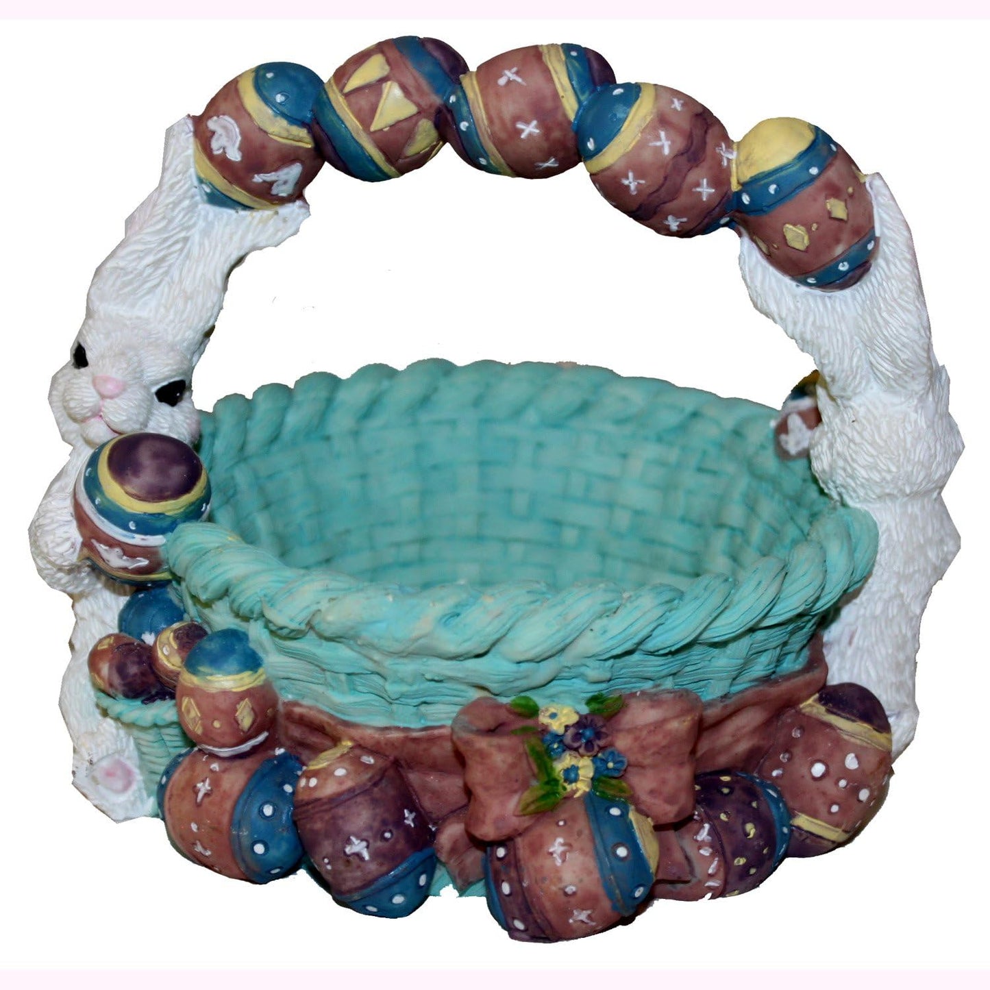 2057 -Vintage 5.5" Resin Easter Basket - |1-25-Top|