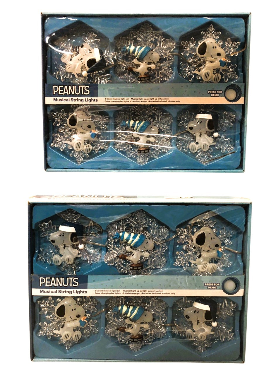 20603 - Snoopy Peanuts Musical Lights Set of Two |G-25|