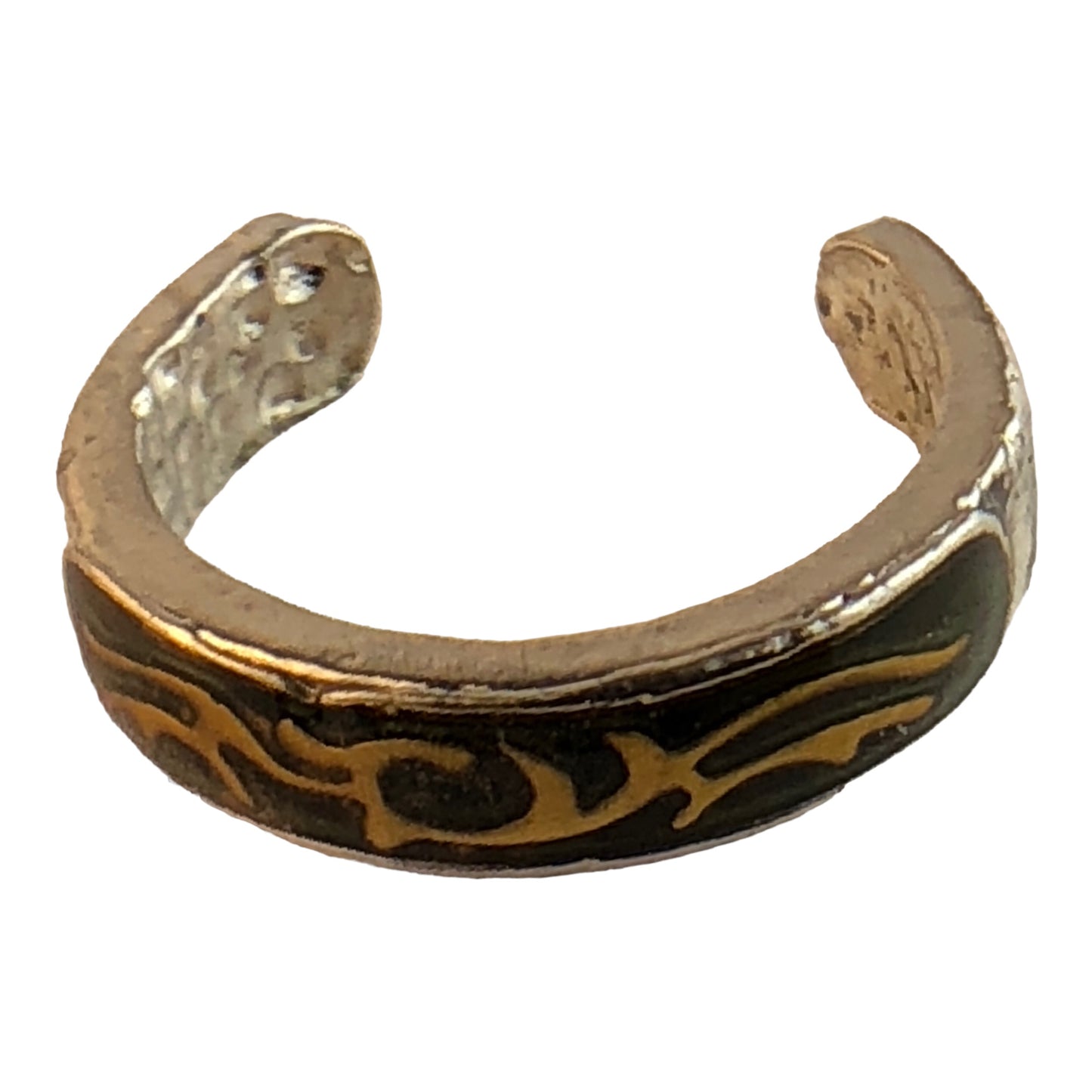 20666 - Toe Ring-Copper Blaze |Clear-227|