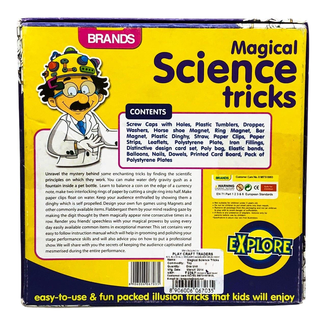 2101 - Brands Magical Science Tricks: Enchanting Magic and Science Experiment Set for Curious Kids and Hobbyists |GR-3|
