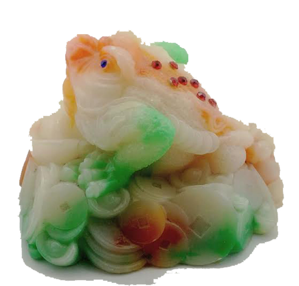 2107 - 6.5" Tricolor Money Frog - |Z-75|