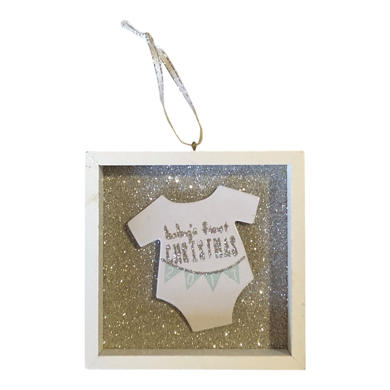 21411 - Glitter Baby's First Christmas Ornament