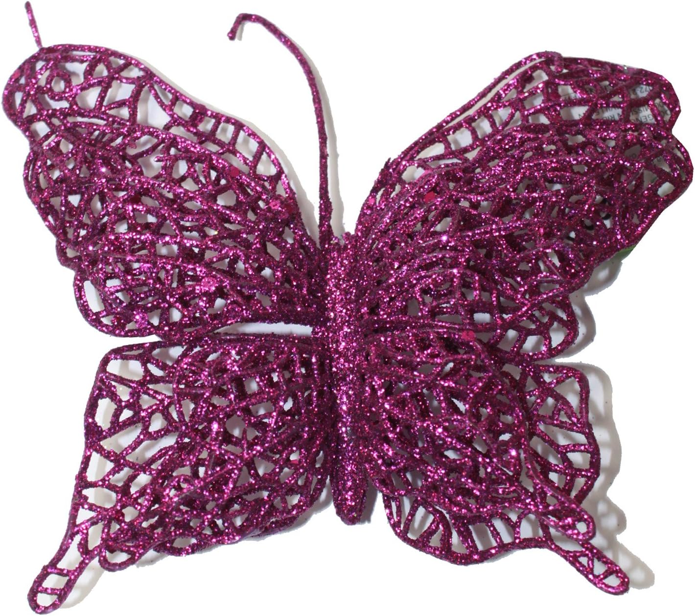 21521 - 6" Purple Butterfly Clip On set of Two |Pod 2-62|