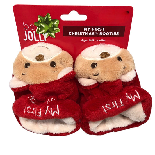 21993 - Bear Booties 0-6 Months MY FIRST CHRISTMAS |Pod 2-50|