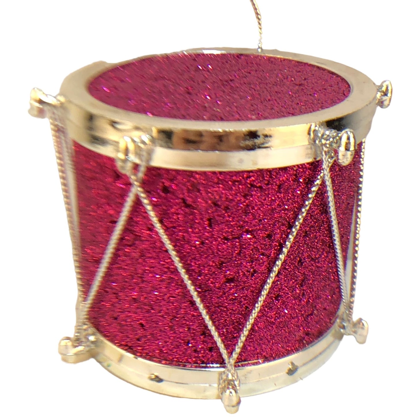 2217 - Festive Pink Drum 2.5-Inch Christmas Holiday Ornament for Home Seasonal Decor |Pod 2-65|