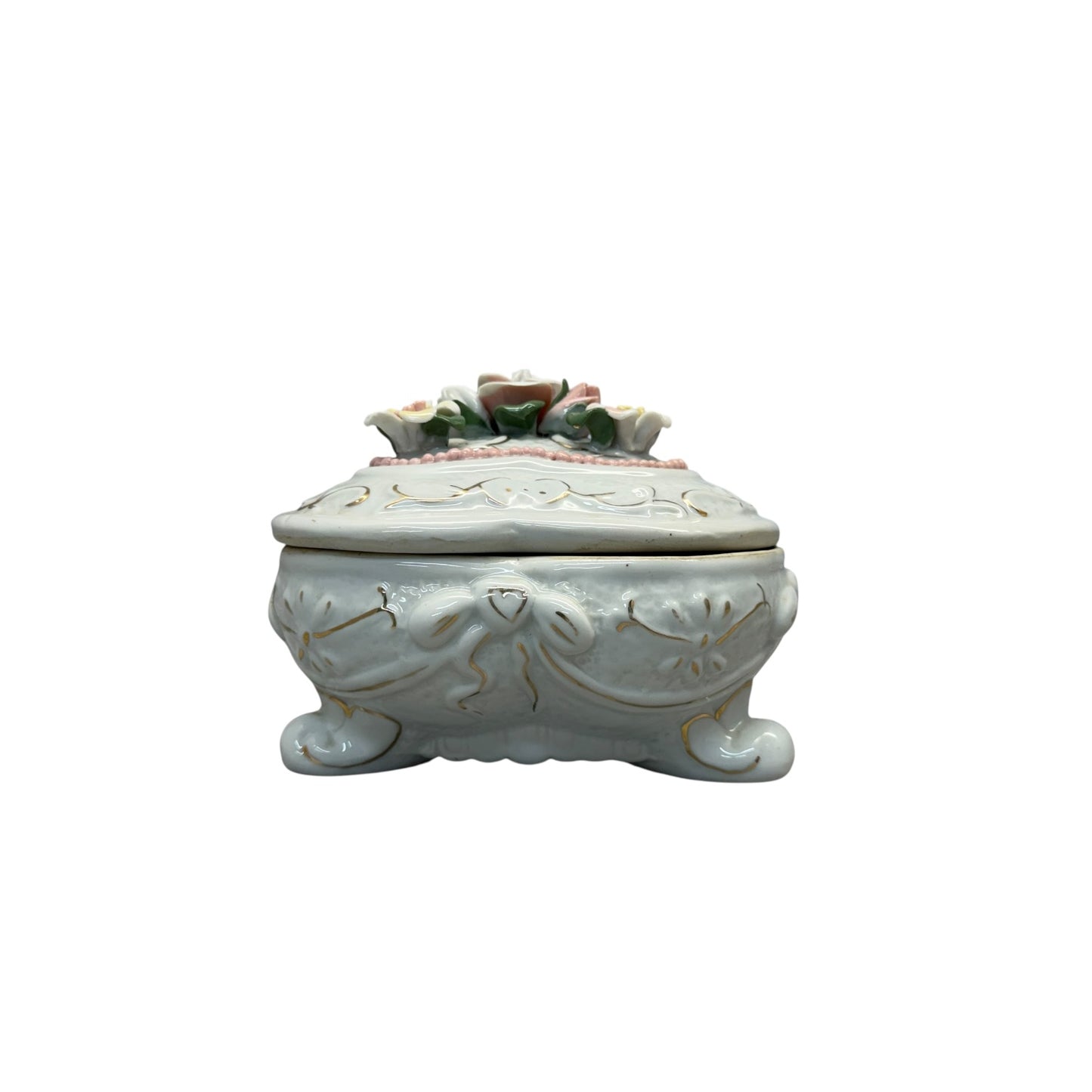22333 - 6" Porcelain Trinket Box |17-26|