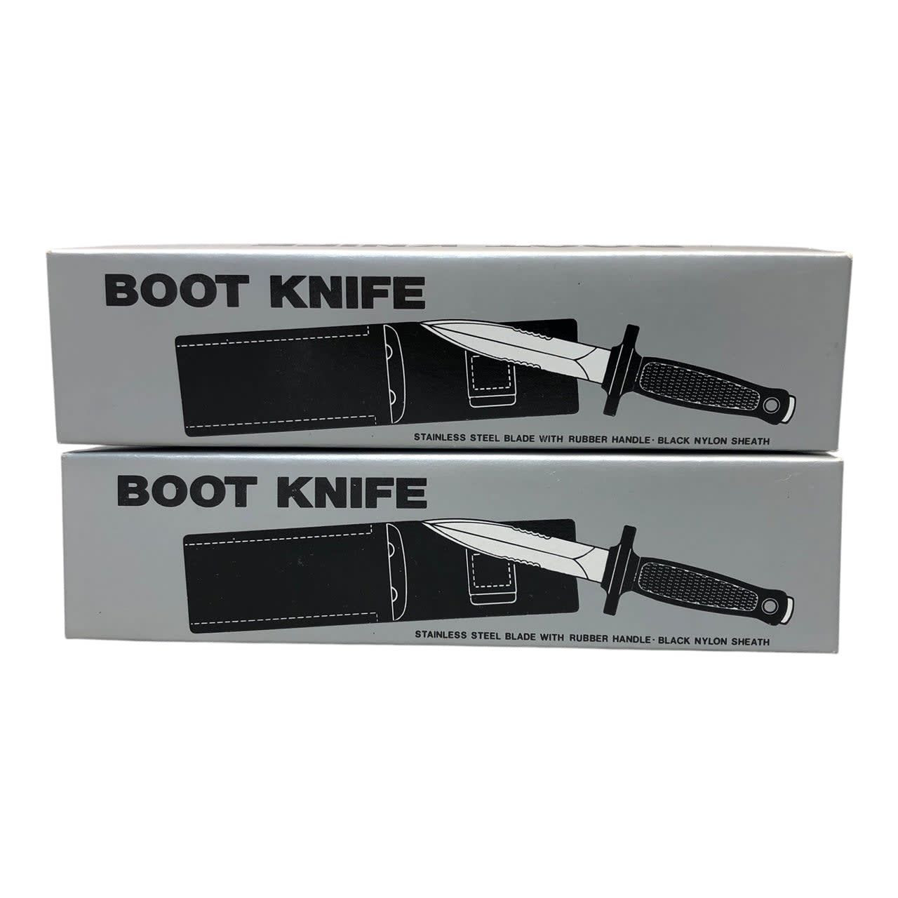 2234 - Set of 2 Yin Yang Designed 7-Inch Boot Knives for Combat and Pocket Carry |81|