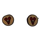 22423 - Kuaii & Co Heart Yin Yang Earrings |Clear-91|