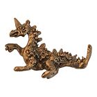 22437 - Elegant Pewter Dragon Figurine, 1 Inch in Size with Clear Design |Clear-91|
