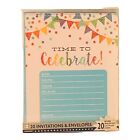 22705 - Time to Celebrate 20 Stylish Invitations and 20 Matching Envelopes |File-22|