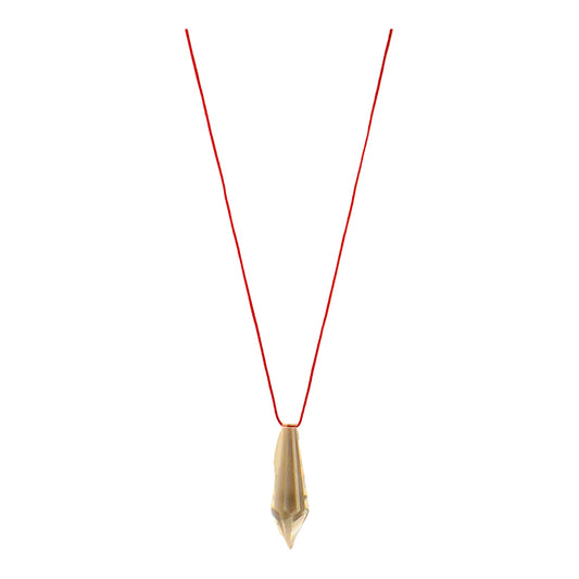 22749 - Elegant Crystal Prism Pendulum String Pendant with Clear Crystal Refraction |Clear-65|