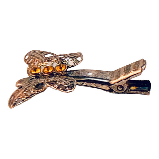 22792 - Butterfly Clips Pink Crystal Set of 2 - |Clear-227|