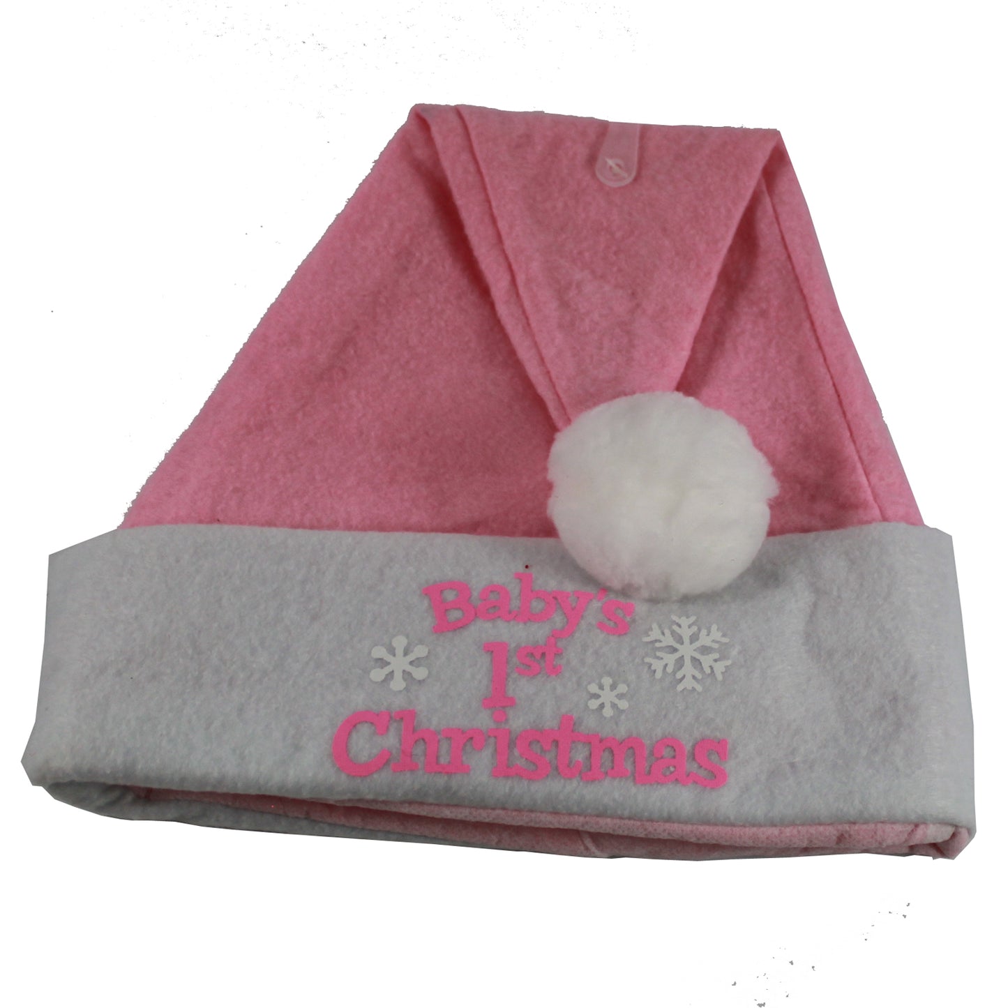 2307 - Baby's First Christmas Pink Santa Hat |Pod 2-58|