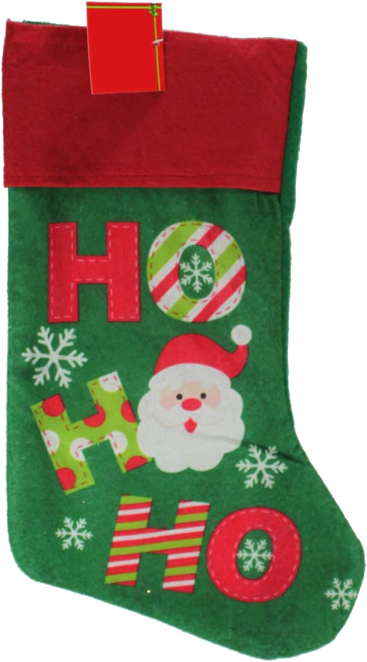 23359 - Festive 18" Ho Ho Ho Felt Christmas Stocking |Pod 2-54|