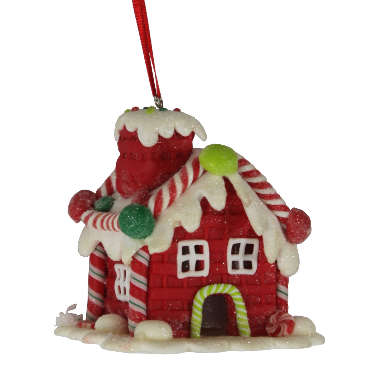 23372 - Red Gingerbread House Ornament |Pod 2-62|