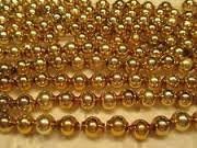 23660 - Stunning 32 Ft Gold Beaded Garland for Elegant Holiday and Everyday Decor |Pod 2-61|