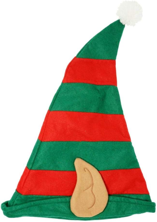 23867 - Red & Green Stripe Elf Hat Ears |Pod 2-57|