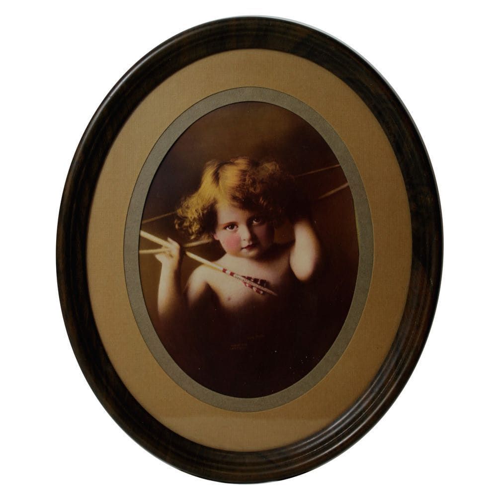 23 - Oval 12" Vintage 1897 Picture |16-21|