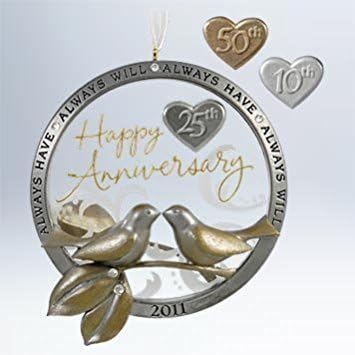 24061 - 2011 Hallmark Ornament - Anniversary Celebration - |Pod 2-71|
