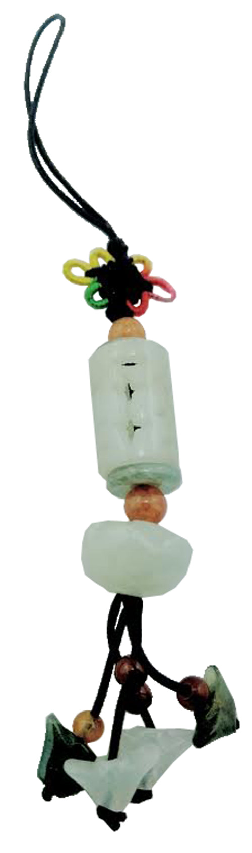 2408 - Jade Bead Charm Lotus Flower - |Clear-20|