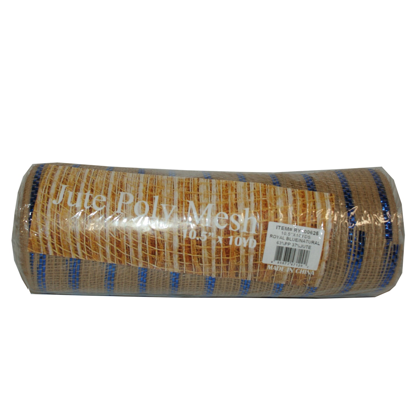 2479 - Jute Poly Mesh 10.5" Blue/Natural - |H-55|