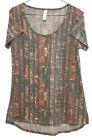 25276 - High-Quality Classic T-Shirt for XXS in Muted Green and Vibrant Orange Design |BH-HALL|