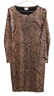 25294 - Lularoe Debbie XXS Black Copper Sequins Top |BH-HALL|