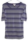 25307 - Gigi XXS Purple Striped Apparel for Women from Lularoe |BH-HALL|